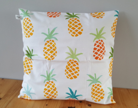 Kussenhoes ananas wit 40x40