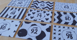 Set mini maatkaartjes