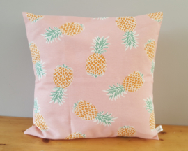 Kussenhoes ananas roze 40x40