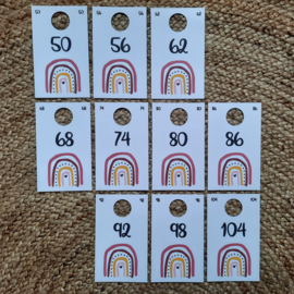 Set kasthangers roze regenboog compleet