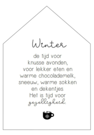 Woonhuisje winter