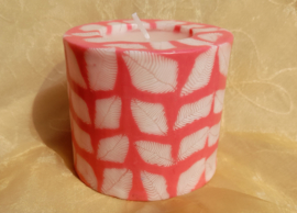Bladeren roze Swazi Candle