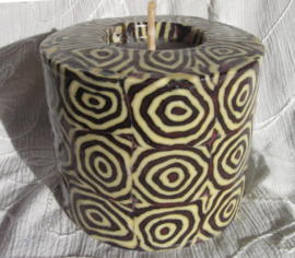 Spiralen donker rood Swazi Candle
