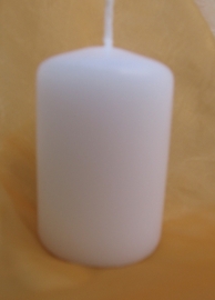 Stompkaarsje 6 x 4 cm 4 stuks wit Bolsius