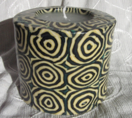 Spiralen donker groen Swazi Candle