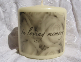 Gedenkkaars "In Loving Memory"