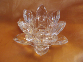Lotus kristal kandelaar dinerkaars