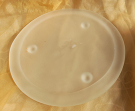 Kaarsenonderzetter mat glas 16½ cm