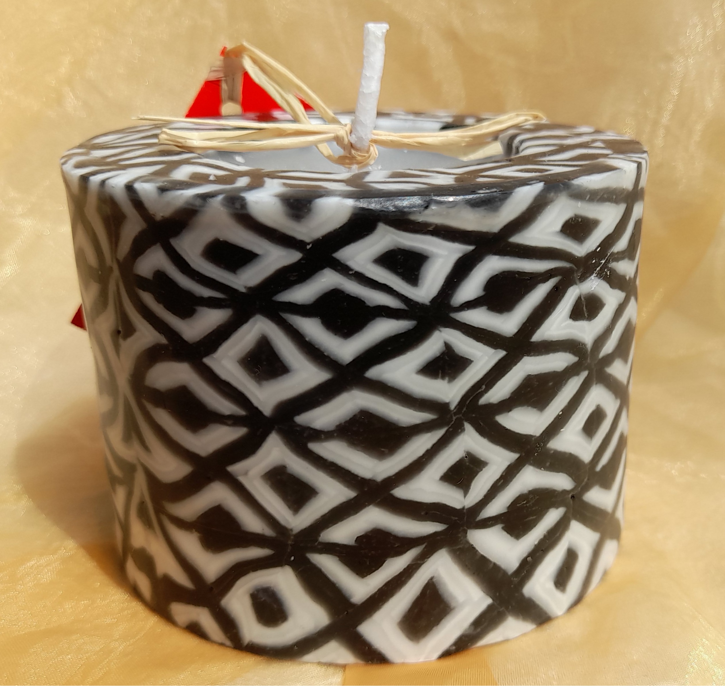 Ruit zwart wit Swazi Candles