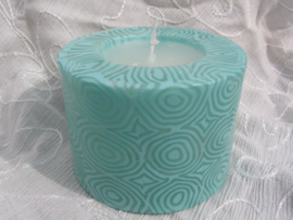 Spiralen turquoise Swazi Candle