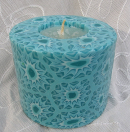 Mandala turqouise Swazi Candle