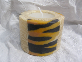 Tijgervacht spiraal Swazi Candle