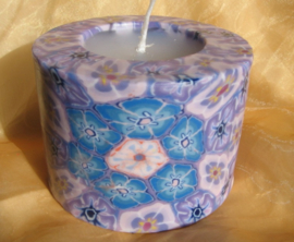 Millefleur paars Swazi Candle