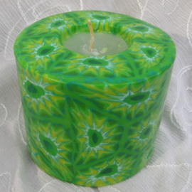 Mandala groen Swazi Candle
