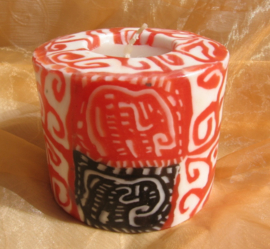 Olifant patroon Swazi Candle