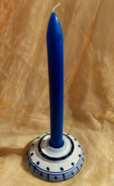Kandelaar dinerkaars Delfs blauw