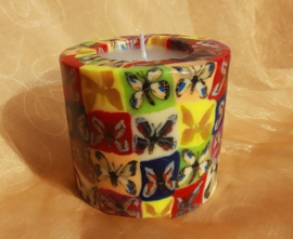 Vlinders gekleurd Swazi Candle