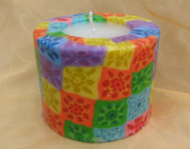 Bloem regenboog Swazi Candle