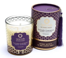 Ayurveda geurkaars Lavendel & Citroengras