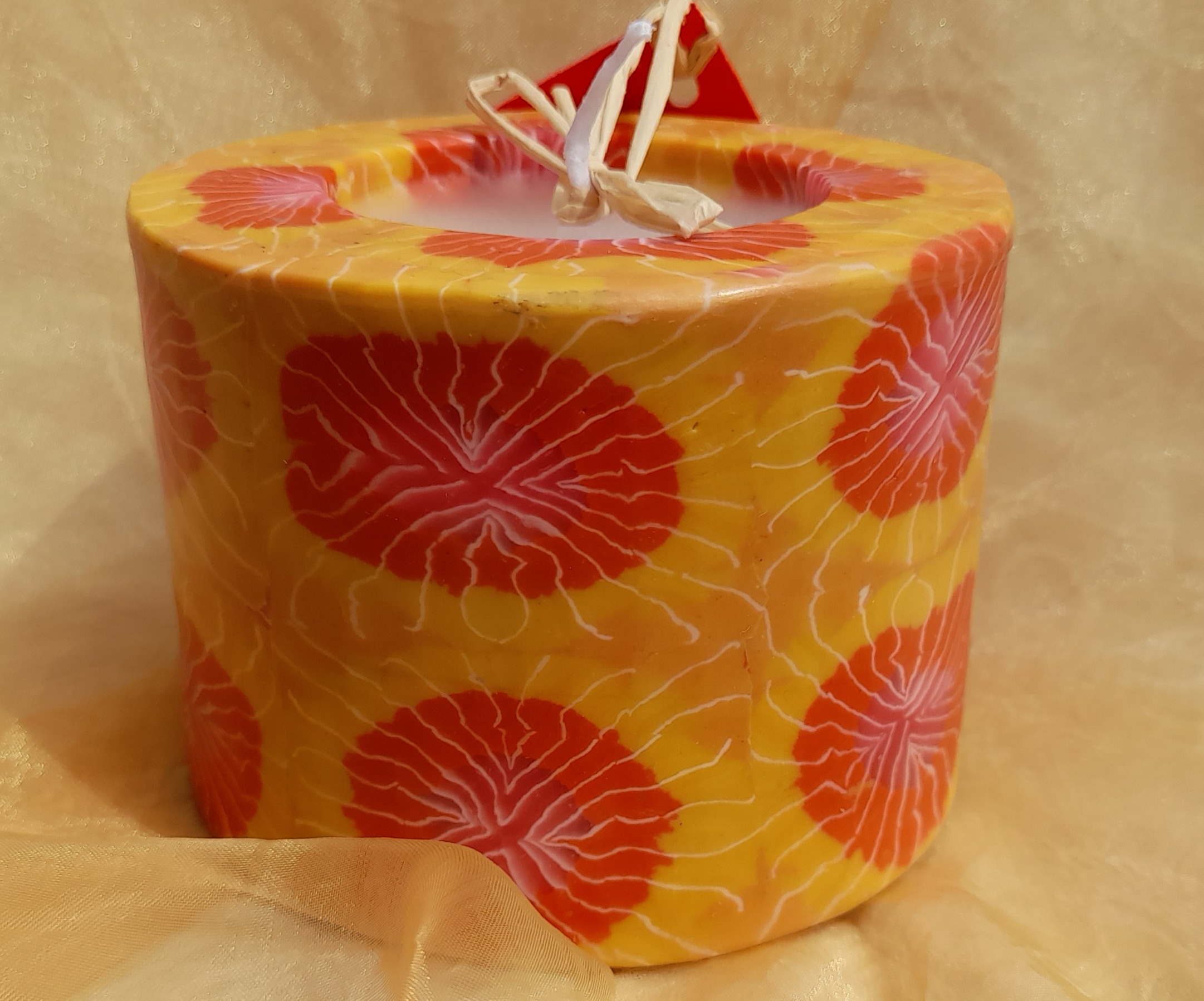 Red Dots Swazi Candles