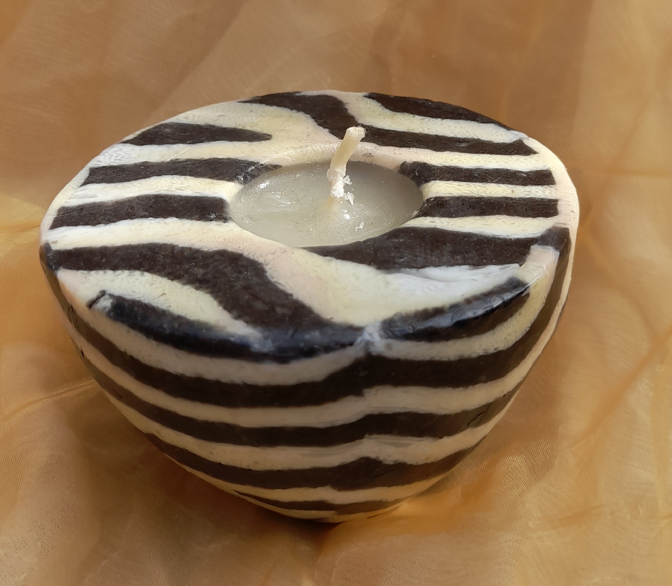 Zebravacht potkaars Swazi Candles