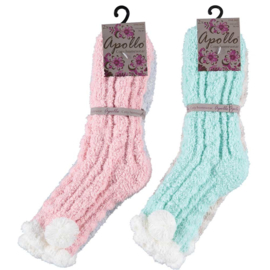 Art. 31033051 Ladies Softy Bedsocks 2-pack