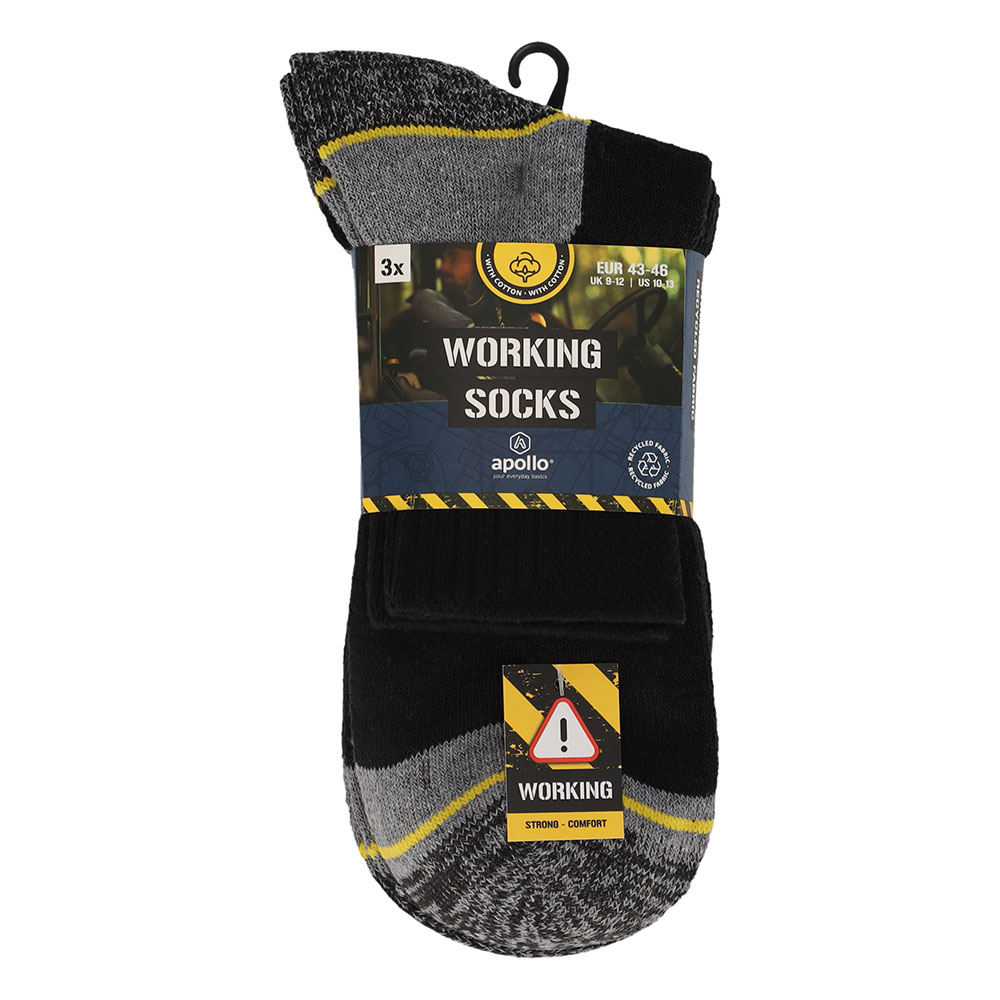 Art. 000122425000 APOLLO WORKER QUARTER SOCKS 3-PACK