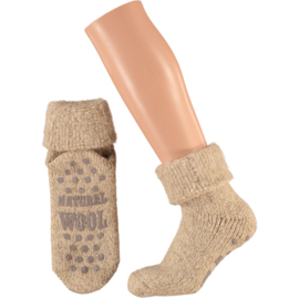 Art. 24356 Dames Home Wol Slippersok Light Assortie