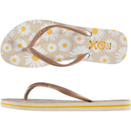 Art. 24993021 Dames Flipflops geprint Sand