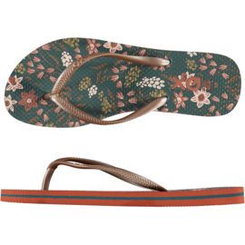 Art. 24993019 Dames Flipflops geprint Teal