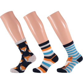 000132200005 CHILDREN COMPUTER SOCKS GIFTBOX 3 PACK