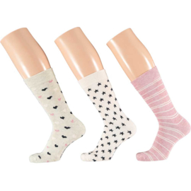 Art. 58062001 Fashion Sokken Vrouw Bio Katoen Fashion 6-pack