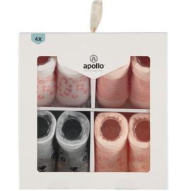 000161410011 APOLLO NEW BORN SOCKS GIFTBOX 4-PACK