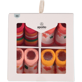 000161410001 APOLLO NEW BORN SOCKS GIFTBOX 4-PACK