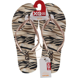 Art. 24993024 Dames Flipflops geprint Multi Beige