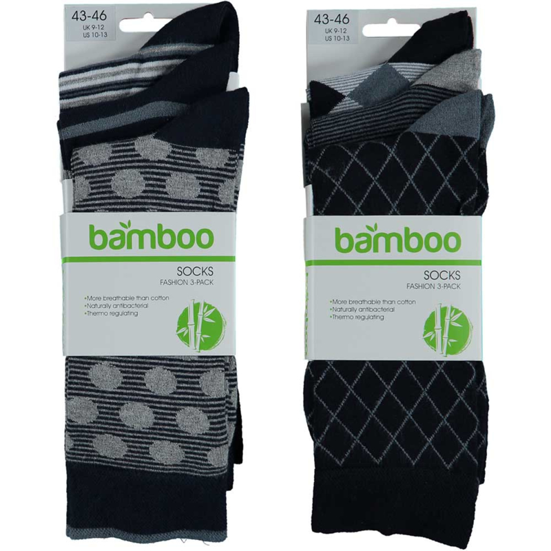 Art. 21472001 Man Mode sokken Bamboo 3-pak