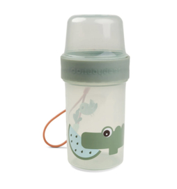 Snack container croco green (L)