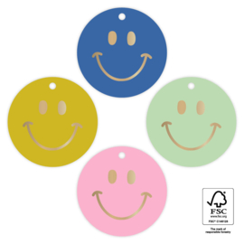 Cadeaulabels smile (4 stuks)