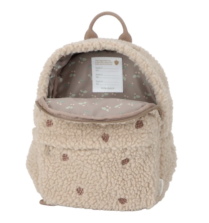 Teddy rugtasje taupe