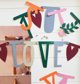 Letter banner boho