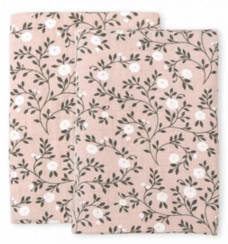 Hydrofiele doeken (set van 2) bloesem dusty roze