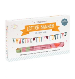 Letter banner boho