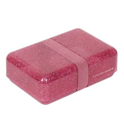 Lunchbox glitter roze