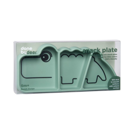 Snackplate croco groen