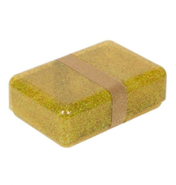 Lunchbox glitter goud