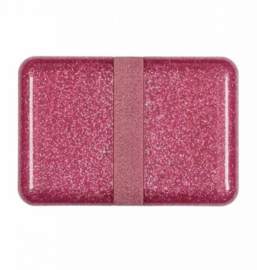 Lunchbox glitter roze