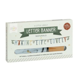 Letter banner natuur