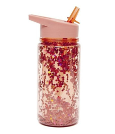 Drinkfles glitter Orchid