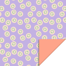 Cadeaupapier smile lilac