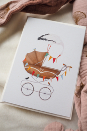 Welkom kleintje kinderwagen